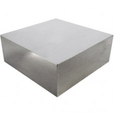 Solid Steel Doming Block - Flat - 2.5 X 2.5 X 1 inch
