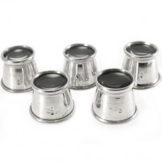 5 PIECE SET - Aluminium Loupe Eyeglass - 1-1.5-2-2.5-3