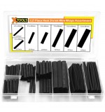 127 Piece Heat Shrink Wrap Sleeves Assortment - Black