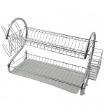 Chrome 2 Tier Dish Drainer