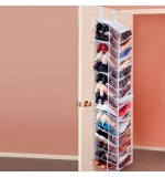 30 Pocket Hanging Shoe Organinser - Shoes Away - WHITE