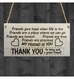 WOODEN PLAQUE - 200x100 - My Friend Is You