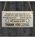 WOODEN PLAQUE - 200x100 - My Friend Is You