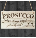WOODEN PLAQUE - 200x100 - Prosecco Classy People