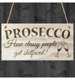 WOODEN PLAQUE - 200x100 - Prosecco Classy People