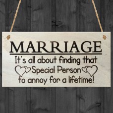WOODEN PLAQUE - 200x100 - Marriage Special Person