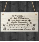 WOODEN PLAQUE - 200x100 - In Memory This Christmas
