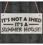 WOODEN PLAQUE - 200x100 - Its Not A Shed its a Summer House