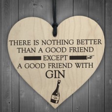 WOODEN HEART - 100mm - Good Friend Gin