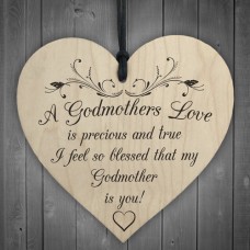 WOODEN HEART - 100mm - Godmothers Love