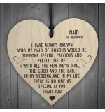 WOODEN HEART - 100mm - Maid of Honour Special As You