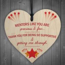 WOODEN HEART - 100mm - Mentors Like You Stars