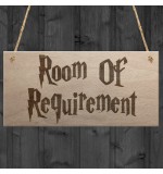 WOODEN PLAQUE - 200x100 - Room of Requirement