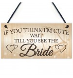 FOAM PLAQUE - 200X100 - Cute Bride - G Wedding