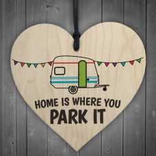 WOODEN HEART - 100mm - Home Is Where You Park It