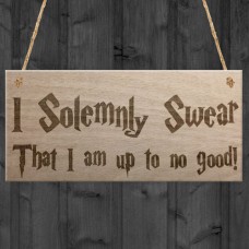 WOODEN PLAQUE - 200x100 - Solemnly Swear