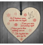 WOODEN HEART - 100mm - As Christmas Comes