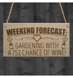 WOODEN PLAQUE - 200x100 - Forecast Gardening Wine