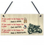 FOAM PLAQUE - 200X100 - Happy Lifetime Motorcycle