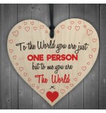WOODEN HEART - 100mm - You Are The World