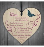 WOODEN HEART - 100mm - Mum In Front Of You