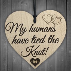 WOODEN HEART - 100mm - My Humans Knot