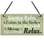 FOAM PLAQUE - 200X100 - Garden Rules