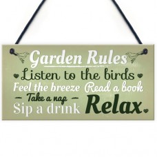 FOAM PLAQUE - 200X100 - Garden Rules