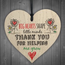 WOODEN HEART - 100mm - Big Hearts Shape Little Minds