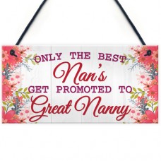 FOAM PLAQUE - 200X100 - Best Nans Promoted To Great Nanny