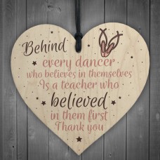 WOODEN HEART - 100mm - Behind every dancer