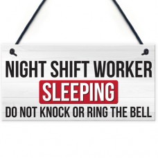 FOAM PLAQUE - 200X100 - Night Shift Worker Sleeping