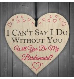 WOODEN HEART - 100mm - I Do Without You