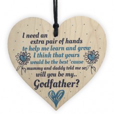 WOODEN HEART - 100mm - Godfather Learn and Grow