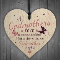 WOODEN HEART - 100mm - Godmothers Love