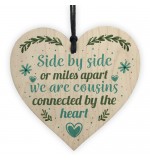 WOODEN HEART - 100mm - Cousins Miles Apart