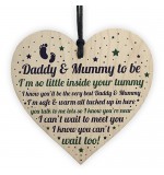 WOODEN HEART - 100mm - Mummy Daddy So Little