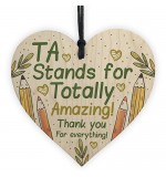 WOODEN HEART - 100mm - TA Stands For Totally Amazing