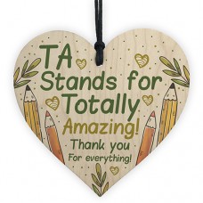 WOODEN HEART - 100mm - TA Stands For Totally Amazing