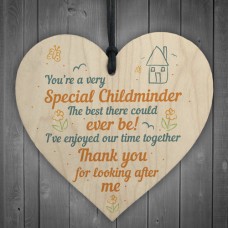 WOODEN HEART - 100mm - Special Childminder