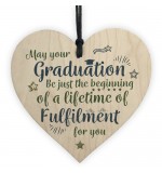 WOODEN HEART - 100mm - Graduation Life Of Fulfilment