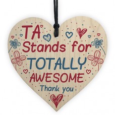 WOODEN HEART - 100mm - TA Stands For Totally Awesome