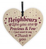 WOODEN HEART - 100mm - Neighbour Precious and Few