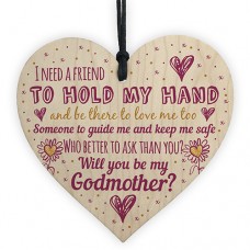 WOODEN HEART - 100mm - Godmother Who Better Than You