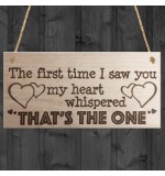 WOODEN PLAQUE - 200x100 - The First Time I Saw You