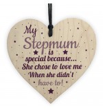 WOODEN HEART - 100mm - Stepmum is Special