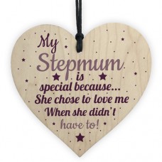 WOODEN HEART - 100mm - Stepmum is Special