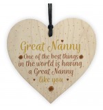 WOODEN HEART - 100mm - Great Nanny