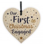 WOODEN HEART - 100mm - Christmas Engaged