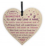 WOODEN HEART - 100mm - I Need A Special Godmother